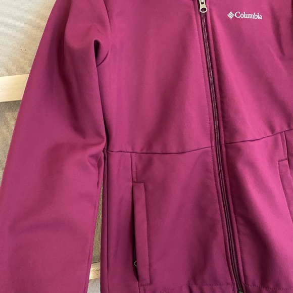 Like new Columbia jacket girls large scuba fleece lined - Picture 4 of 5